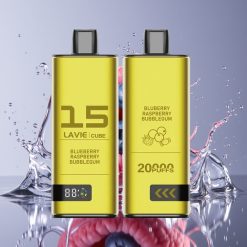 Lavie Cube 20000 Potūkiai 2% Nicotine Salt Mėlynųjų Aviečių Avietinio Morkimo