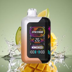 Spaceman SP40000 SP40K Zero 40000 užpurkų 0% nikotino, 20ml, rūgščios mango ir meliono