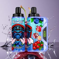 VapSolo VIKING 12000 Pūkų Disposable Vape Mėlynės Vyšnios Spanguolės, 22ml, Type-C