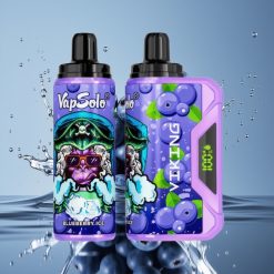 VapSolo VIKING 12000 Pūkų Disposable Vape Mėlynių Uogų, 22ml, Type-C
