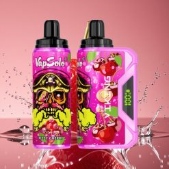 VapSolo VIKING 12000 Puffs Disposable Vape Švelnus Vyšninis, 22ml, 20/50 mg/ml, Type-C