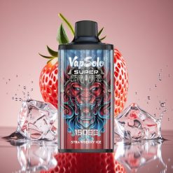 Vapsolo Super 15000 puffs Braškės ledas, 40ml, 850mAh, Type-C