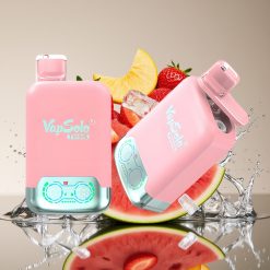 Vapsolo Twins 20000 Puffs Braškinių ledų & Mango Persikų Arbūzų, 40 ml, 20mg/ml