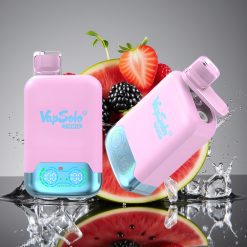 Vapsolo Twins 20000 Puffs Juodasis Ledas Draugų Vaisius Braškė & Avietė Arbūzas, 40 ml, 20mg/ml