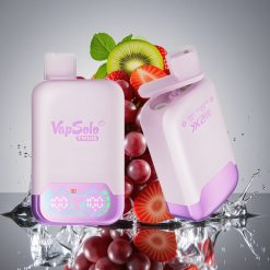Vapsolo Twins 20000 Puffs Vynuogių Ledas & Braškės Kiwi Disposable Vape, 40 ml, Type-C