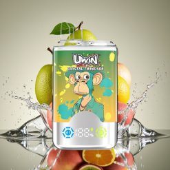 UWIN Crystal Twins 40000 Puffs 32ml Kiwi Pasiflora Gvajava Du Obuoliai 850mAh Type-C