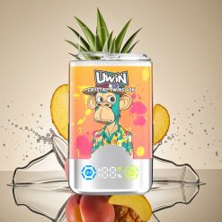 UWIN Crystal Twins 40000 Puffs Persikas Mango Ananasas Red Bull, 32ml, Type-C