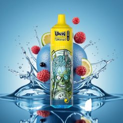 Uwin Tornado 35K Muzikinis Disposable Vape Mėlynasis, 35K užtraukimų, 600mAh, Type-C