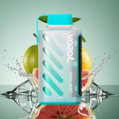 VOZOL Gear Power 20000 Puffs Šalta Mėta, 20mL, 5%, Dual Mesh Coil, Full Screen Display