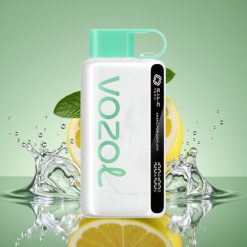 VOZOL STAR 9000/12000 Disposable Vape Citrinų Mėta, 650mAh, greitesnis įkrovimas