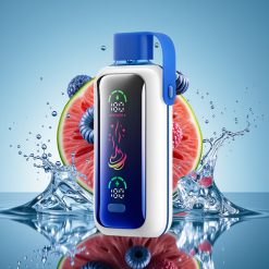 VOZOL Star 20000 Puffs 2.2" HD veidrodis, dvigumas tinklelis, 650mAh, Mėlynasis avietės ledas